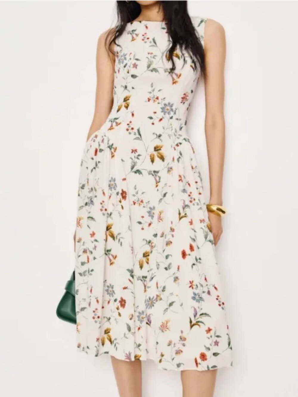 Reformation Anelis Floral Midi Dress